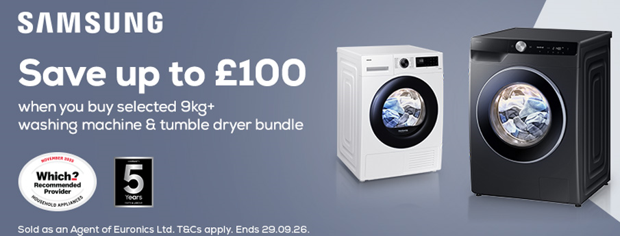 Samsung Save 100 laundry bundle